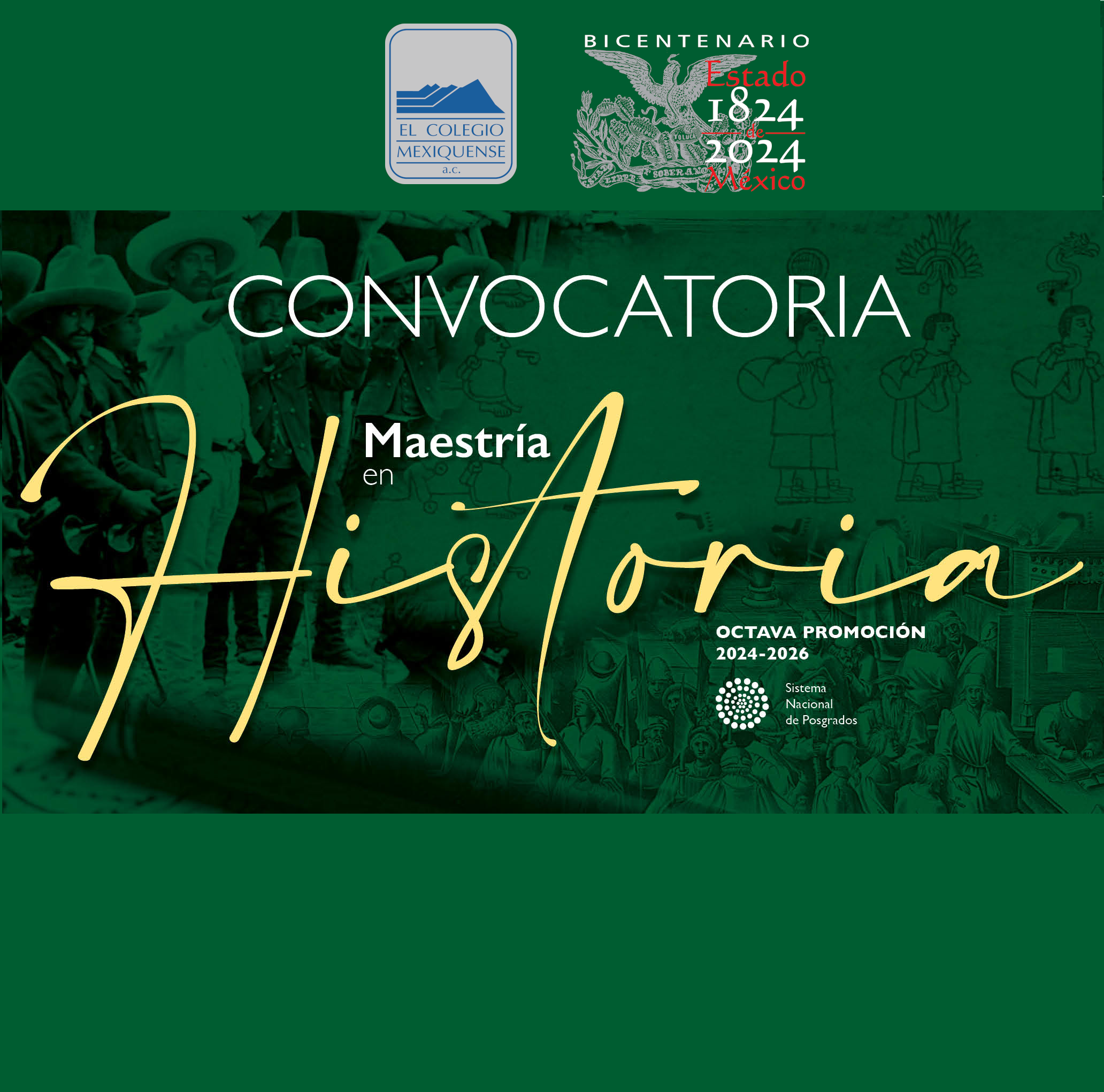 Convocatoria 2023 Maestría en Historia